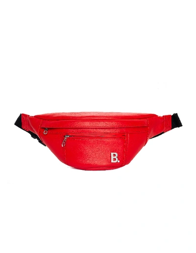 Balenciaga Red Leather Soft Xs Belt Pack