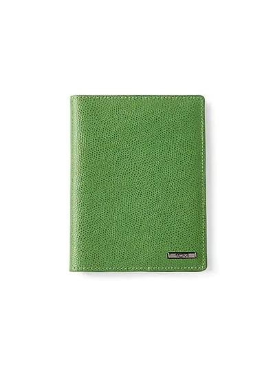 Tumi Leather Passport Case In Fennel Green