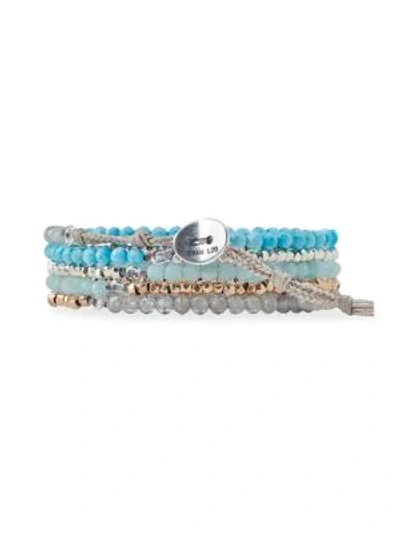 Chan Luu Mixed Gemstone Bracelet In Blue