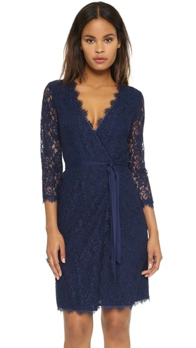 diane von furstenberg julianna lace wrap dress NWT DVF Lace Wrap Dress 3/4 Sleeve Green Julianna Knee Length Party Dress