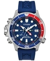 Citizen Promaster Aqualand Mens Blue Strap Watch Bn2038-01l In Blue