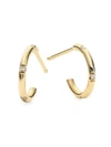 Zoë Chicco 14k Yellow Gold & Diamond Huggie Hoop Earrings