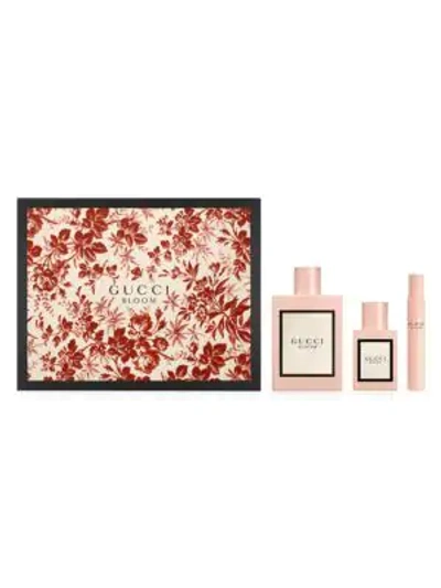 Gucci Bloom Eau De Parfum For Her 3-piece Gift Set