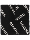 BALENCIAGA LOGO提花围巾