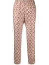 ALBERTO BIANI FLORAL PATTERNED STRAIGHT-LEG TROUSERS