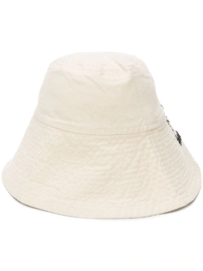 Vyner Articles Salmiakki Print Twill Bucket Hat In Neutrals