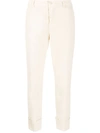 CLOSED MID-RISE CROPPED TROUSERS