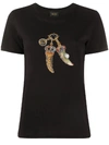 LIU •JO EMBELLISHED APPLIQUÉ T-SHIRT