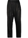 MM6 MAISON MARGIELA ELASTICATED-WAIST CROPPED TROUSERS