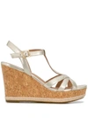 Ugg Melissa Wedge Sandals In Gold