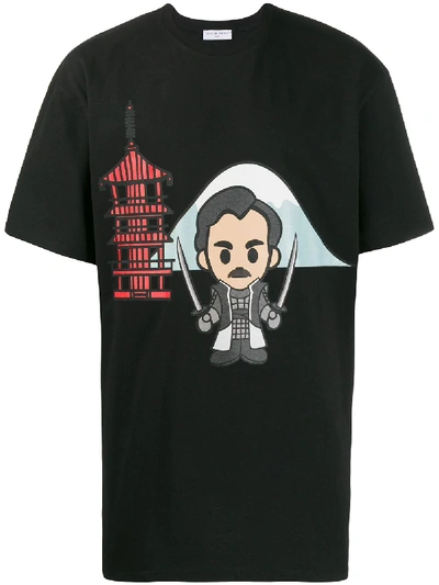 Ih Nom Uh Nit Samurai Cartoon-print T-shirt In Black