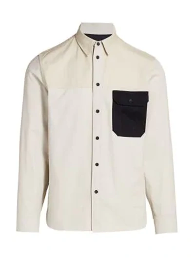 Rag & Bone Men's Franklin Chore Shirt In White