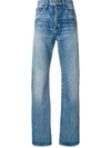 BALENCIAGA Blue Straight Leg Denim Jeans,509122 TYE14