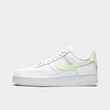 Nike Air Force 1 Low "white/barely Volt" Sneakers In White