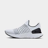 Nike React Phantom Run Flyknit 2 Sneakers From Finish Line In True White/black/pure Platinum/white
