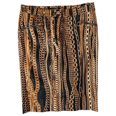 Pre-owned Roberto Cavalli Mid-length Skirt In Multicolour