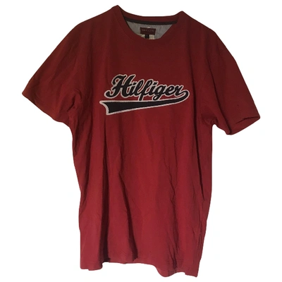 Pre-owned Tommy Hilfiger Red Cotton T-shirt