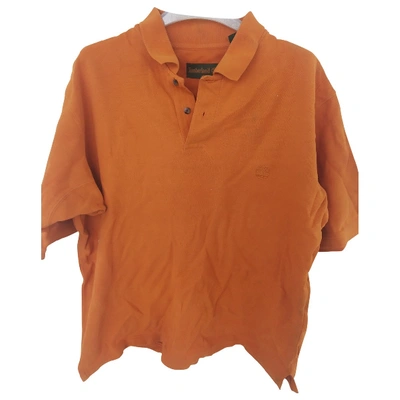 Pre-owned Timberland Polo Shirt In Orange