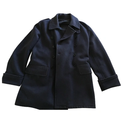 Pre-owned Miu Miu Blue Wool Coat