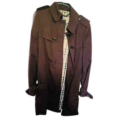 Pre-owned Burberry Trench Coat In Brown