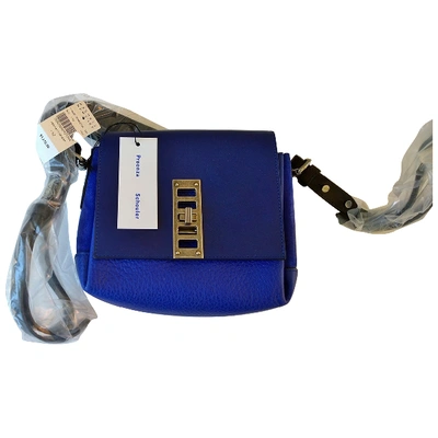 Pre-owned Proenza Schouler Mini Elliot Leather Handbag In Blue