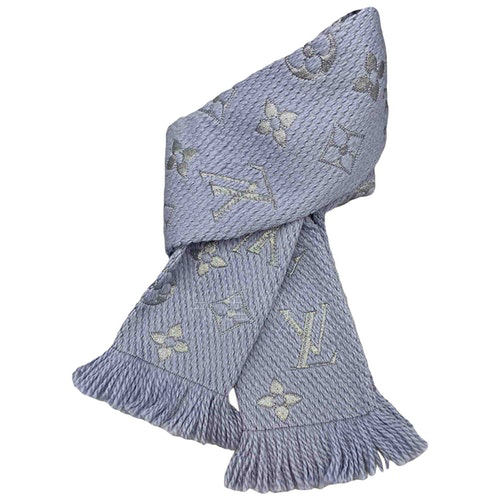 logomania lv scarf blue