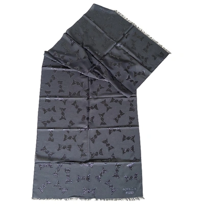 Pre-owned Moschino Scarf In Black