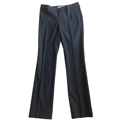 Pre-owned Reed Krakoff Wool Slim Pants In Anthracite