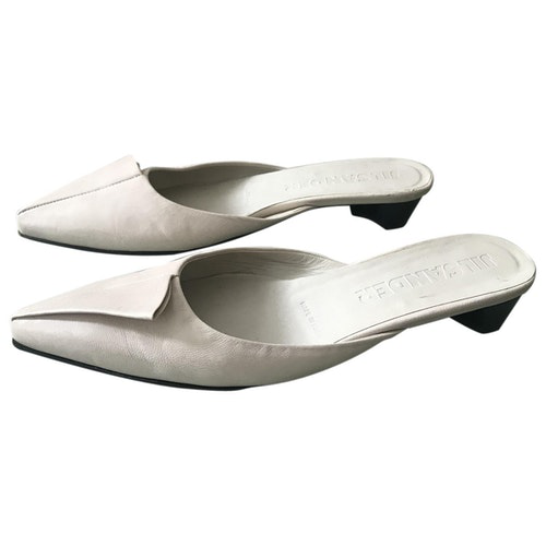 jil sander white sandals