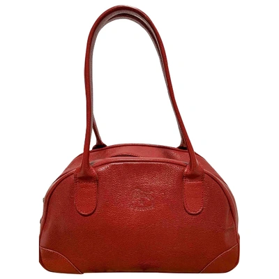 Pre-owned Il Bisonte Leather Handbag In Red