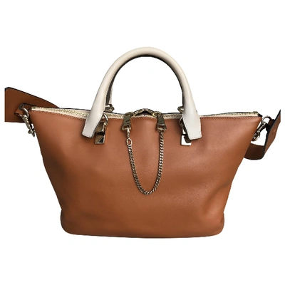 Pre-owned Chloé Baylee Leather Handbag In Multicolour