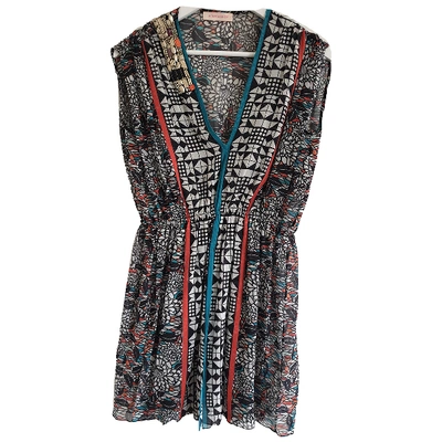 Pre-owned Matthew Williamson Silk Mini Dress In Multicolour