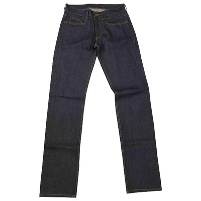 Pre-owned Joseph Slim Jean In Navy