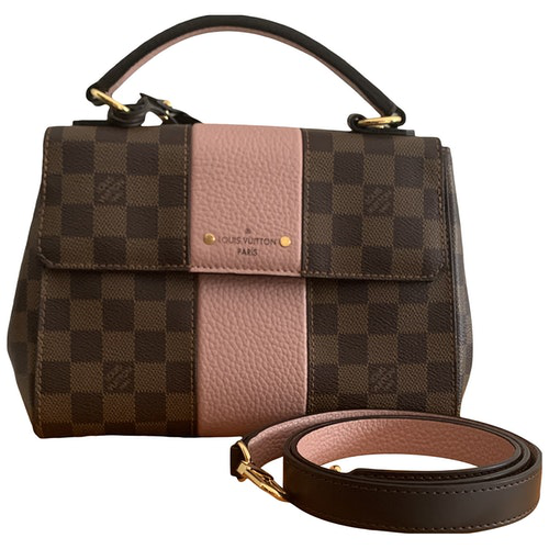 Pre-Owned Louis Vuitton Bond Street Brown Cloth Handbag | ModeSens