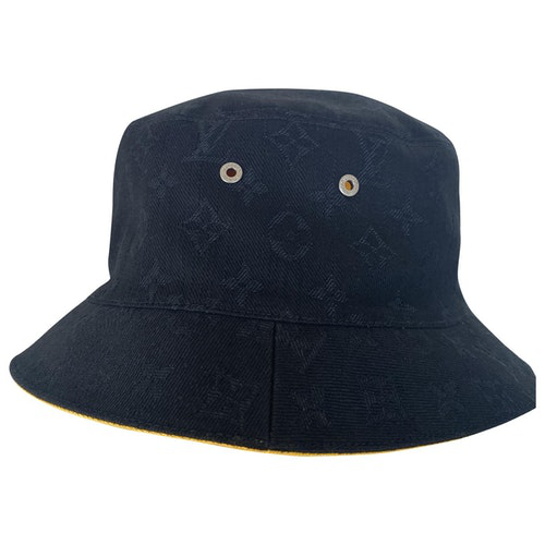 Pre-Owned Louis Vuitton Black Denim - Jeans Hat & Pull On Hat | ModeSens