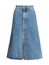 STELLA MCCARTNEY A-Line Denim Midi Skirt