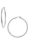 HALOGENR CLASSIC METAL HOOP EARRINGS,HAJA36HCSP19