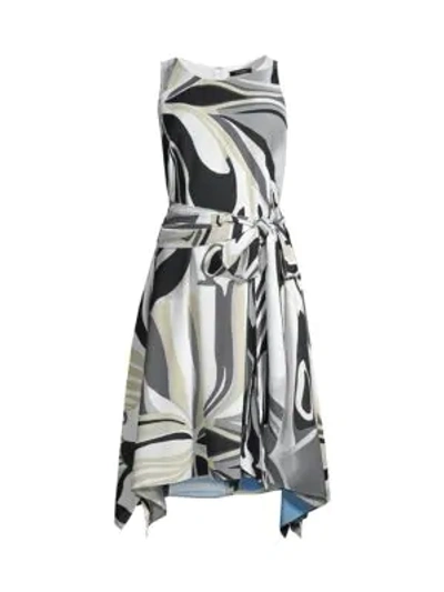 Natori Papillon Handkerchief Dress In Sandy Beige