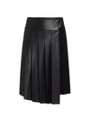 BAILEY44 Rowan Faux-Leather Pleated Midi Skirt