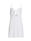 ALICE AND OLIVIA Roe Tie-Front Mini Dress