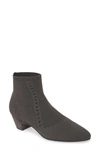 Eileen Fisher Purl Sock Bootie In Graphite Stretch Fabric