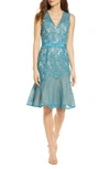 ADELYN RAE LILY SLEEVELESS LACE DRESS,F812D4137