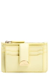 The Marc Jacobs Leather Card Case In Meringue