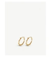 ASTLEY CLARKE ASTLEY CLARKE WOMENS FLORIS 18CT YELLOW-GOLD VERMEIL HOOP EARRINGS,93465908