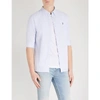 Allsaints Redondo Slim-fit Cotton Shirt In Lightblue