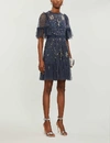 NEEDLE & THREAD NEEDLE & THREAD X JASMINE HEMSLEY ETHER CRYSTAL-EMBELLISHED RECYCLED-TULLE MINI DRESS,R00108687