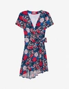 CLAUDIE PIERLOT FLORAL-PRINT CREPE MINI DRESS,R00107396