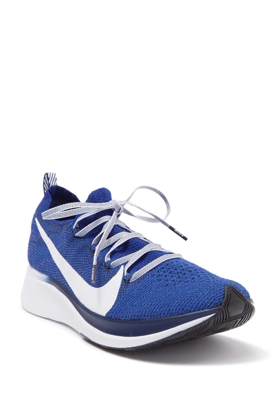Nike Zoom Fly Flyknit Running Shoe In 400 Dp Ryl/white