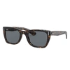 Ray Ban Caribbean Sunglasses Shiny Havana Frame Blue Lenses 52-22 In Shiny Havana