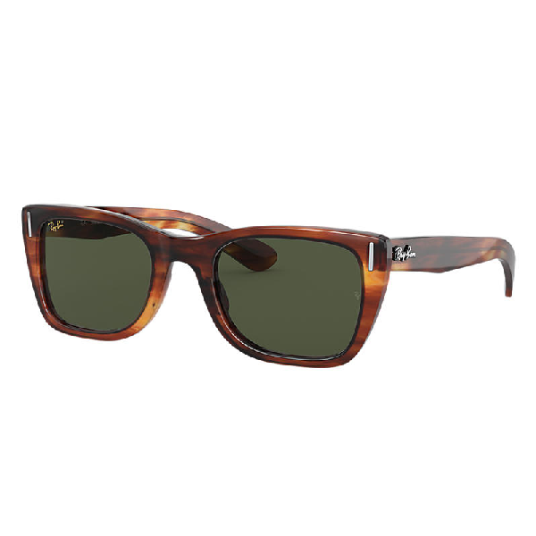 Ray Ban Caribbean Striped Havana, Green Lenses - Rb2248 | ModeSens